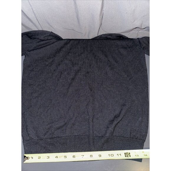 Unbranded Women's Merino Wool Sweater Silk Blend V Neck Size M Black - Picture 14 of 14